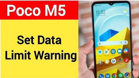 how to set data limit warning Poco, Poco M5 me data limit kaise set karen