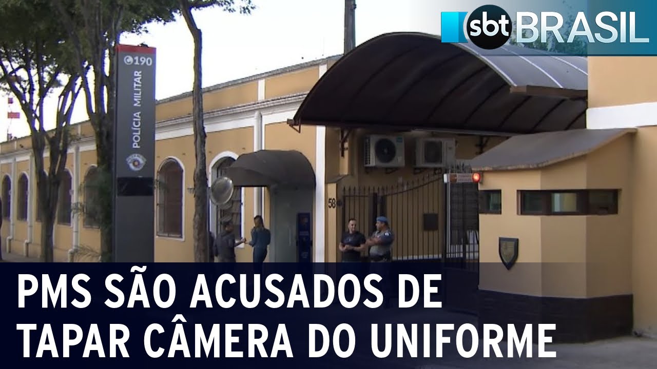 PMs são acusados de tapar câmera do uniforme | SBT Brasil (22/07/22)