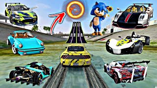 ALL New Sport Cars Dangerous Stunts // Biggest Bridge Challenge! // Extreme Car Driving Simulator screenshot 4