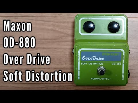 Maxon soft distortion OD-880 リイシュー 1977 Maxon OD-880 Soft Distortion Overdrive Vintage Guitar
