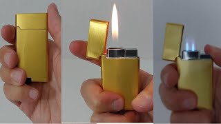 This Elegant, Dual Flame Lighter With Two Torch Flames & A Soft Flame Belongs In A Movie! See Why...