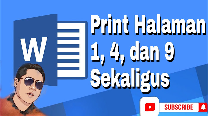 Bagaimana cara ngeprint 1 halaman saja?