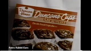 1991 Duncan Hines Microwave Cupcakes commercial