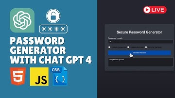 Live coding session: Building random password generator with ChatGPT 4 | Javascript, CSS, HTML5