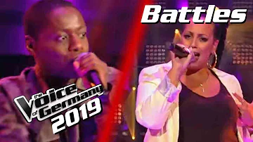 Rihanna - What's My Name? (Tyrone Frank vs. Janet Gizaw) | The Voice of Germany 2019 | Battles