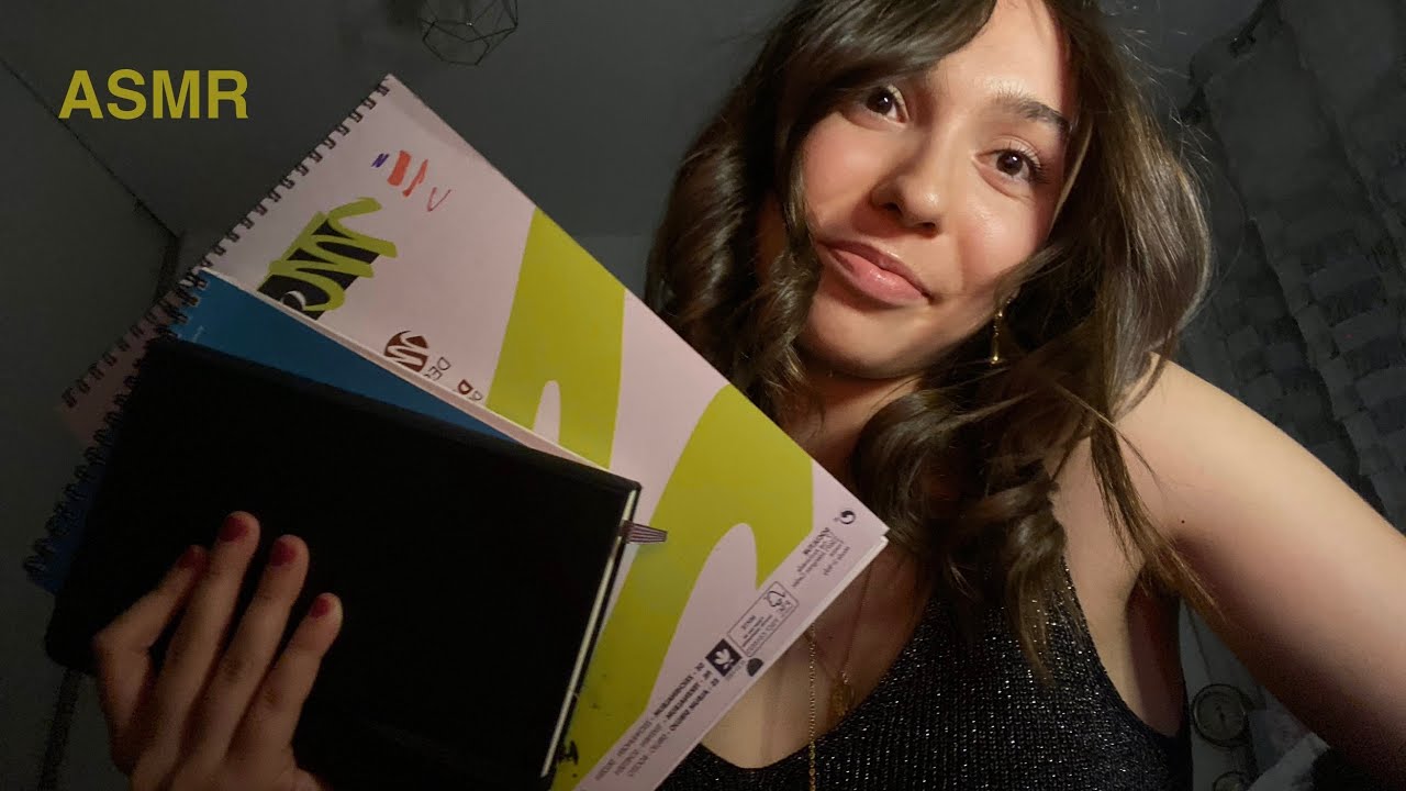 ASMR - Feuilletage de mes carnets de dessins 💕