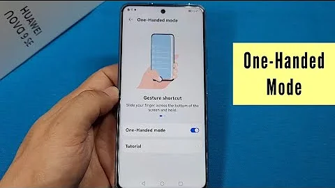 One Handed Mode Huawei Nova phone