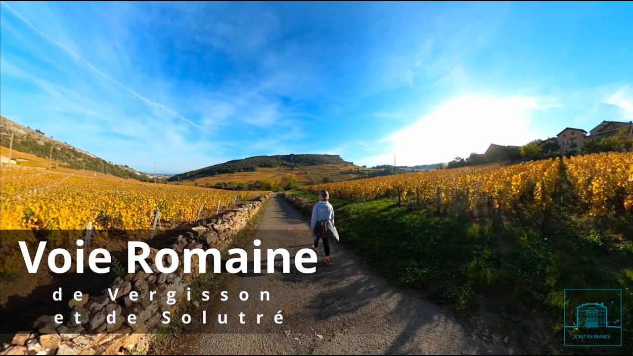 La voie romaine de Vergisson et de Solutré (Saône-et-Loire, Bourgogne-Franche-Comté)
