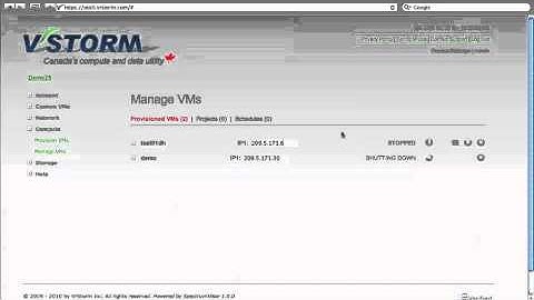 Shutting Down a VM