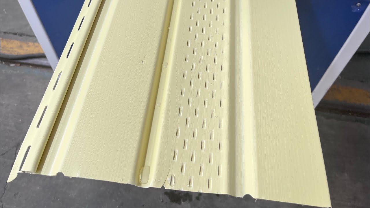 PVC soffit panel extrusion machine / exterior pvc vinyl siding panel production line