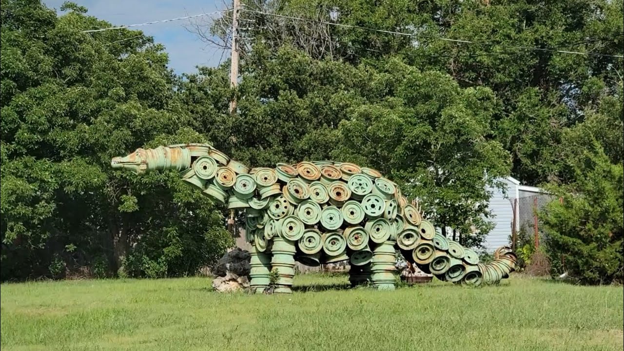 Visiting Gage Artesian Beach Gage, Oklahoma Welded Art & Mineral