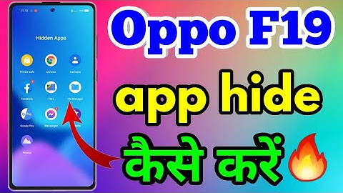 How To Hide App in Oppo F19, oppo F19 Me App Hide Kaise Kare, Oppo F19 Hide App #oppof19hideapp
