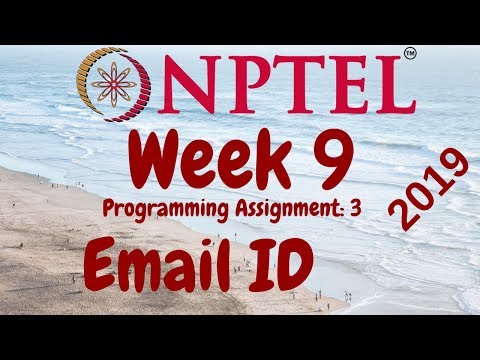 NPTEL | Joy of Computing using Python | Week-9 Programming Assignment-3 Email ID Solution