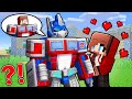 The Girl Fell in Love with Optimus Prime, but this is JJ  - Maizen Minecraft Animation