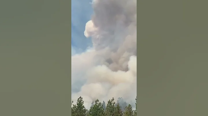Firefighters Battle Nohomin Creek wildfire Burning in British Columbia