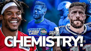 Cam Newton Shows Off Chemistry With Julian Edelman, N'Keal Harry | Training Camp Central