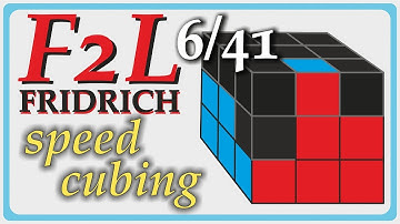 F2L 6/41 Variation 1 Speedcubing Algorithm Rubik