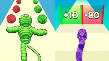 Rope Man Run vs Snake Run Race All Levels Walkthrough Gameplay Android iOS New Update