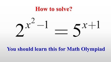 Nice Exponential Equation | Math Olympiad Problem