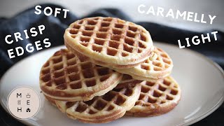 Belgian Waffle Recipe (Liège Waffles) | No Talking Cooking Video | Make Eat Home