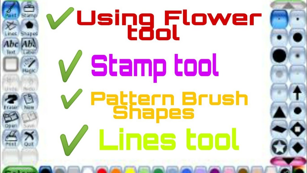 Tux paint tools - YouTube