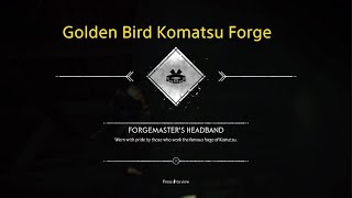 Ghost of Tsushima - Walkthrough - Komatsu Forge Golden Bird- hidden Forgemaster headband