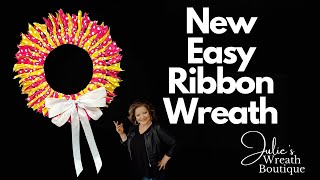 How to Make a Ribbon Wreath | Easy DIY Ribbon Wreath | Easy Wreath Tutorials