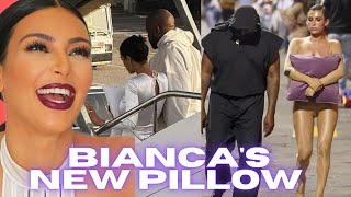 Bianca Got A New Pillow Hunnie Jets Off To Italy With Hubby Kanye Tired Of Vulture Kimmie Kakes