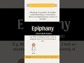 Epiphany meaning, Pronunciation of Epiphany, Synonyms of Epiphany #english