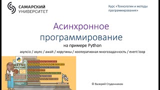 Асинхронное программирование на примере Python / asyncio