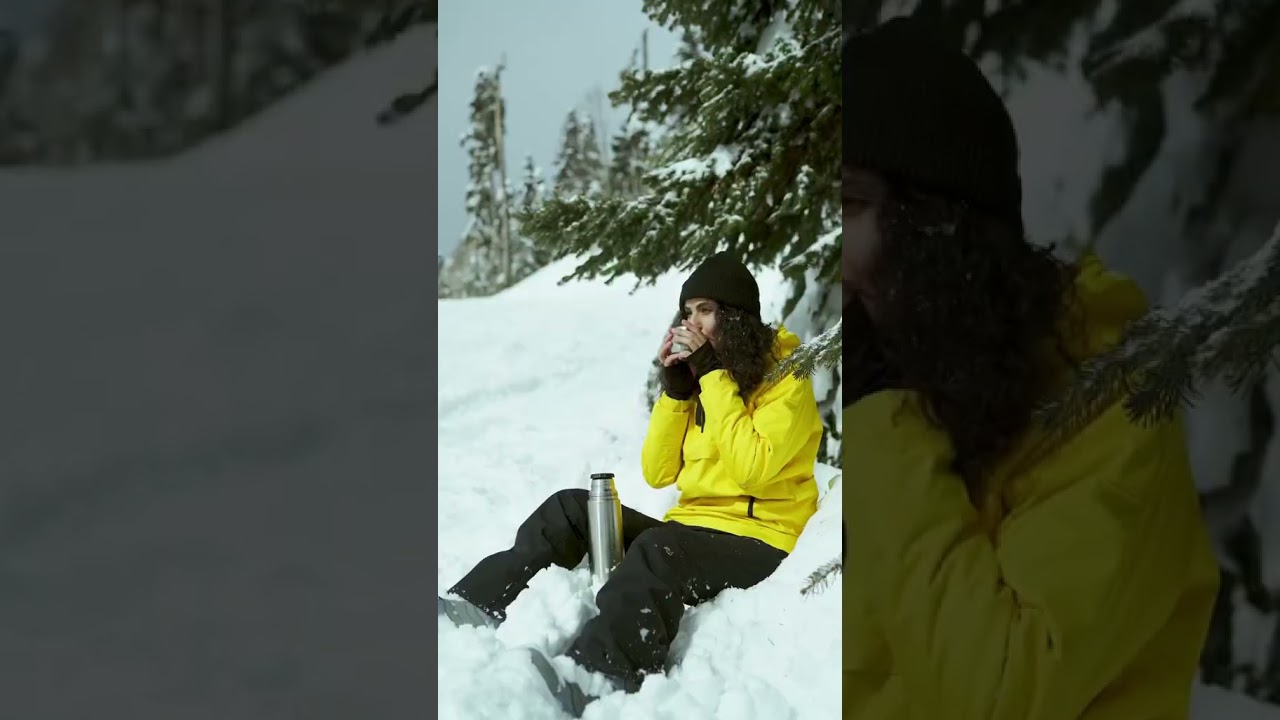 🎿 Sliding through winter wonderland❄️✨