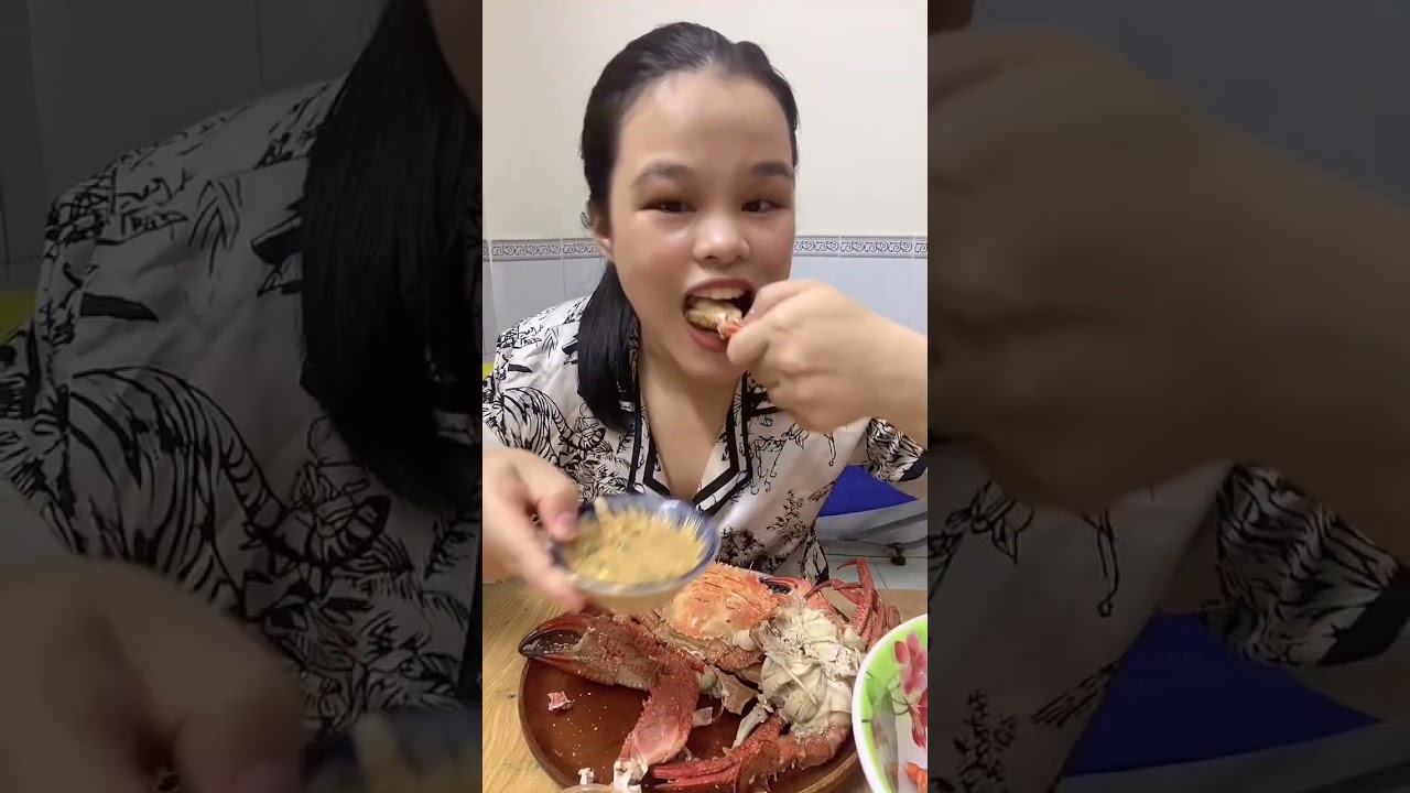 mời mọi người ăn ghẹ đá hấp xã với e nha