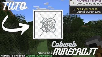 TUTORIAL HOW TO HAVE Cobweb ON MINECRAFT EASILY BEGINNER TUTORIAL cobweb
