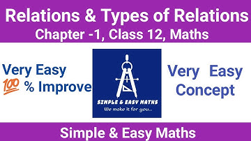 Types of Relations | Reflexive Symmetric and Transitive relations | Equivalence Relation | TNGUPTA
