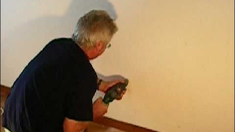 Folding Table Installation Step 2- Drilling the holes