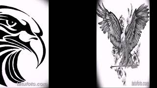 Эскизы тату орёл - коллекция рисунков для татуировки с орлом
