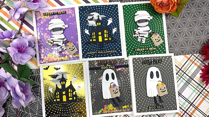 Foiled, Flat Shaker & Moveable Halloween Cards | A...