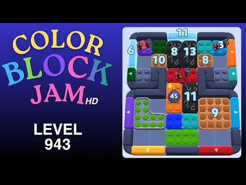 Color Block Jam Level 943 Solution Walkthrough
