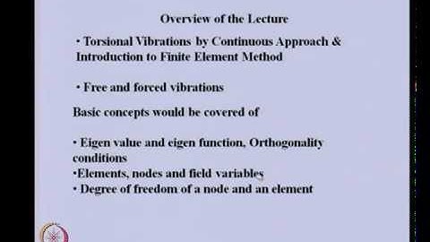 Mod-05 Lec-08 Finite Element Method