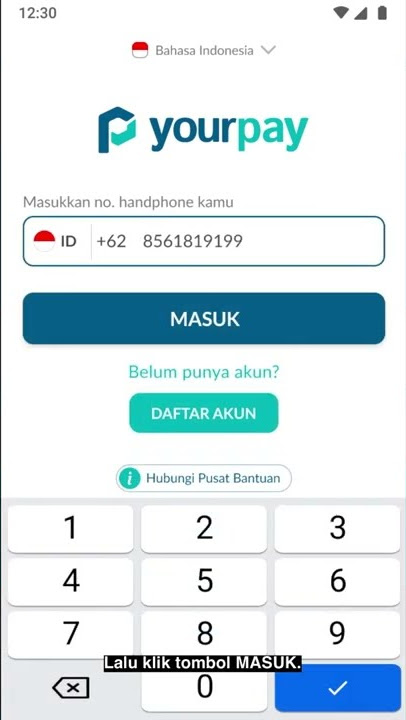 TUTORIAL YOURPAY, TUTORIAL MASUK APLIKASI YOURPAY