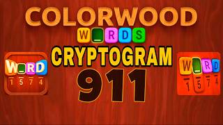 COLORWOOD WORDS CRYPTOGRAM level 911