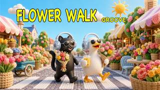 Flower Market Walk Groove Pop | Upbeat Vocal Chill Music for Work & Good Mood