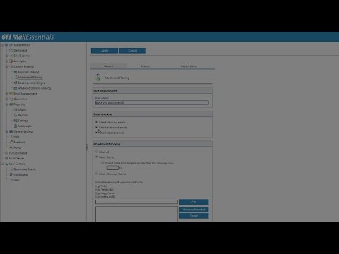 How to enable attachment filtering | GFI MailEssentials