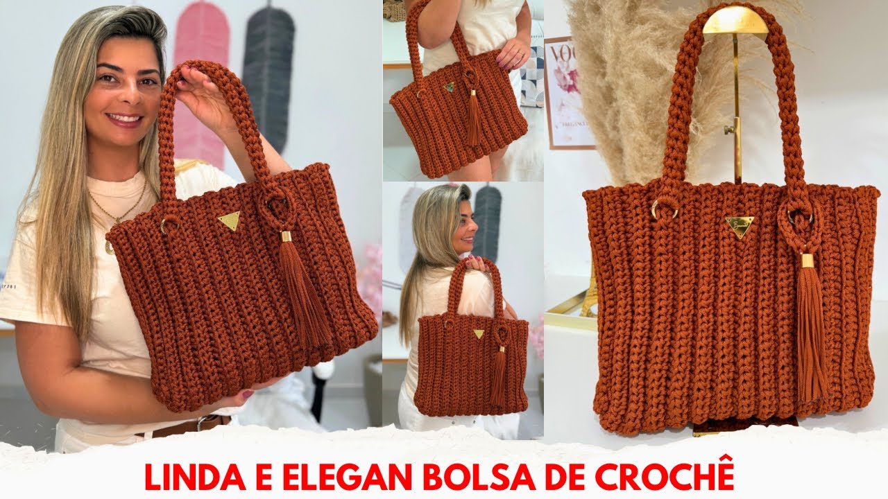 FÁCIL E RÁPIDA essa Linda Bolsa de CROCHÊ - Bolsa Katy