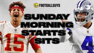 Week 17 Sunday Morning Starts and Sits - LINEUP DECISIONS - 2021 Fantasy Football