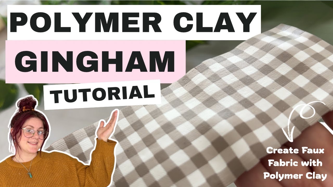Мастер-класс по созданию узора «Гингем» из полимерной глины | Искусственная ткань из полимерной г...
