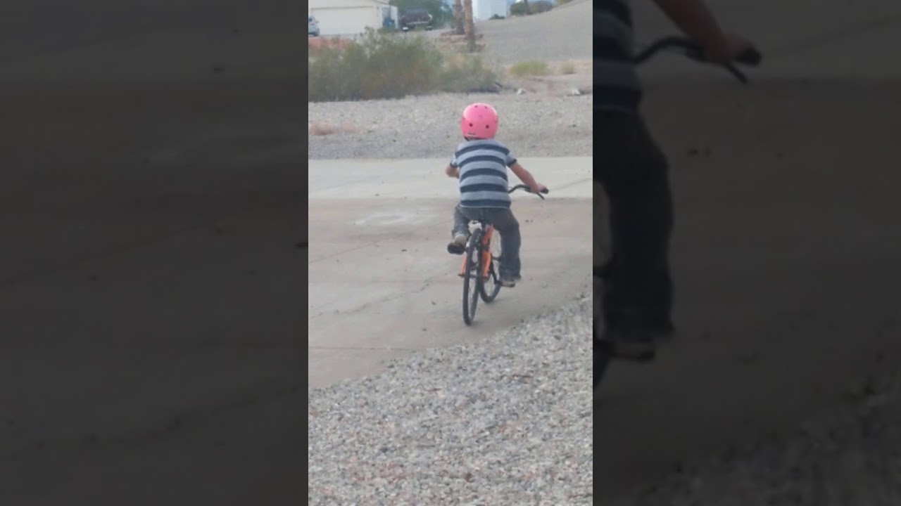 Jack riding his first badass big boy Mongoose bike!