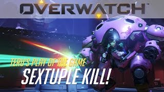 Overwatch - D.VA SEXTUPLE KILL! (Teru's D.VA Potg)