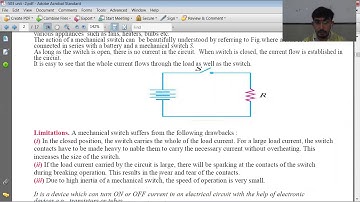 P-503 UNIT -2 Lecture-1 solid state switching circuit (introduction types of switch)