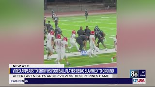 High school football game in Las Vegas ends in a large brawl